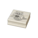 Search for mermaids rubber stamps Sea