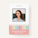 Search for kindergarten id badges Rainbow