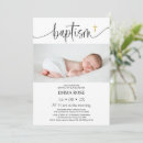 Search for modern calligraphy christening invitations Simple