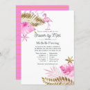 Search for pink flamingo bridal shower invitations Flamingos