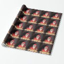 Search for creepy santa wrapping paper Horror