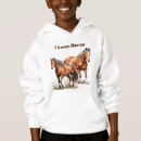 Search for horse kids hoodies I love horses