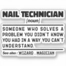 Search for manicure stickers Nail technician