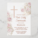 Search for white and gold first communion invitations Catholic