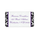 Search for two hearts return address labels Black and white