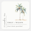 Search for watercolor tree wedding stickers Beach
