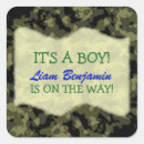 Search for camo baby shower stickers It's a boy