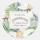 Search for wedding round return address labels Tropical