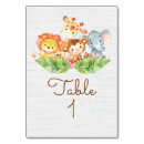 Search for baby girl baby shower table cards Safari