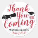 Search for red graduation party stickers University