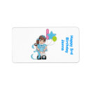 Search for 3rd birthday return address labels Party