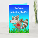 Search for raccoon valentines day cards Cute