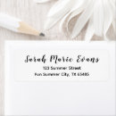 Search for white return address labels Minimalist