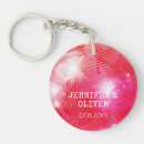Search for retro wedding key rings Newlyweds