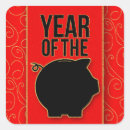 Search for chinese zodiac animal stickers Red