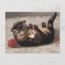 Search for balls of yarn postcards Cute animals