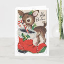 Search for vintage candy cane christmas cards Deer