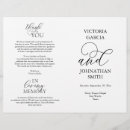 Search for order of service wedding programmes Black and white