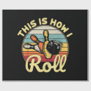 Search for bowler wrapping paper Funny