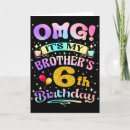 Search for 6th birthday cards Years