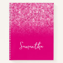 Search for hot pink glitter notebooks Chic