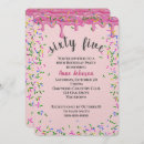 Search for pink 65th birthday invitations Party