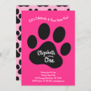 Search for dog paw print invitations Puppy