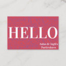 Search for english teacher business cards Tutor