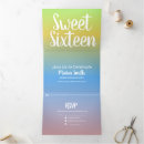 Search for rainbow sweet 16 invitations Elegant