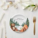 Search for mountain paper plates Camping baby shower