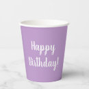 Search for birthday paper cups Typography