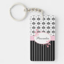 Search for white damask key rings Girly