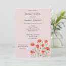 Search for red roses bridal shower invitations Chic