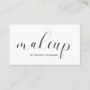 Search for black makeup artist business cards Simple