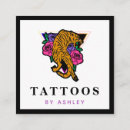 Search for tigers business cards Wild animal