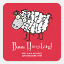 Search for sheep humour stickers Xmas