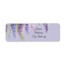 Search for wisteria return address labels Floral