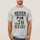 Search for 70th birthday golfing tshirts Par