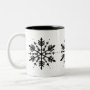 Search for black and white snowflake mugs Winter