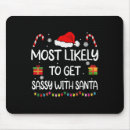 Search for santa claus mousepads Black cat