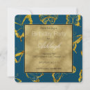 Search for teal blue birthday invitations Chic