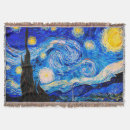 Search for vincent van gogh blankets The starry night