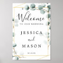 Search for greenery welcome wedding signs Eucalyptus
