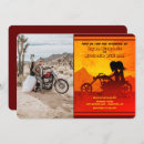 Search for mountain sunset wedding invitations Motorcycle