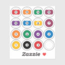 Search for snooker balls stickers Sport