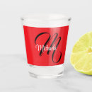Search for monogram shot glasses Typography
