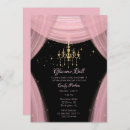 Search for chandelier sweet 16 invitations Glam