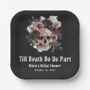 Search for gothic halloween paper plates Black and white