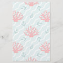 Search for beach stationery paper Coral