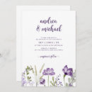 Search for purple and sage wedding invitations Floral